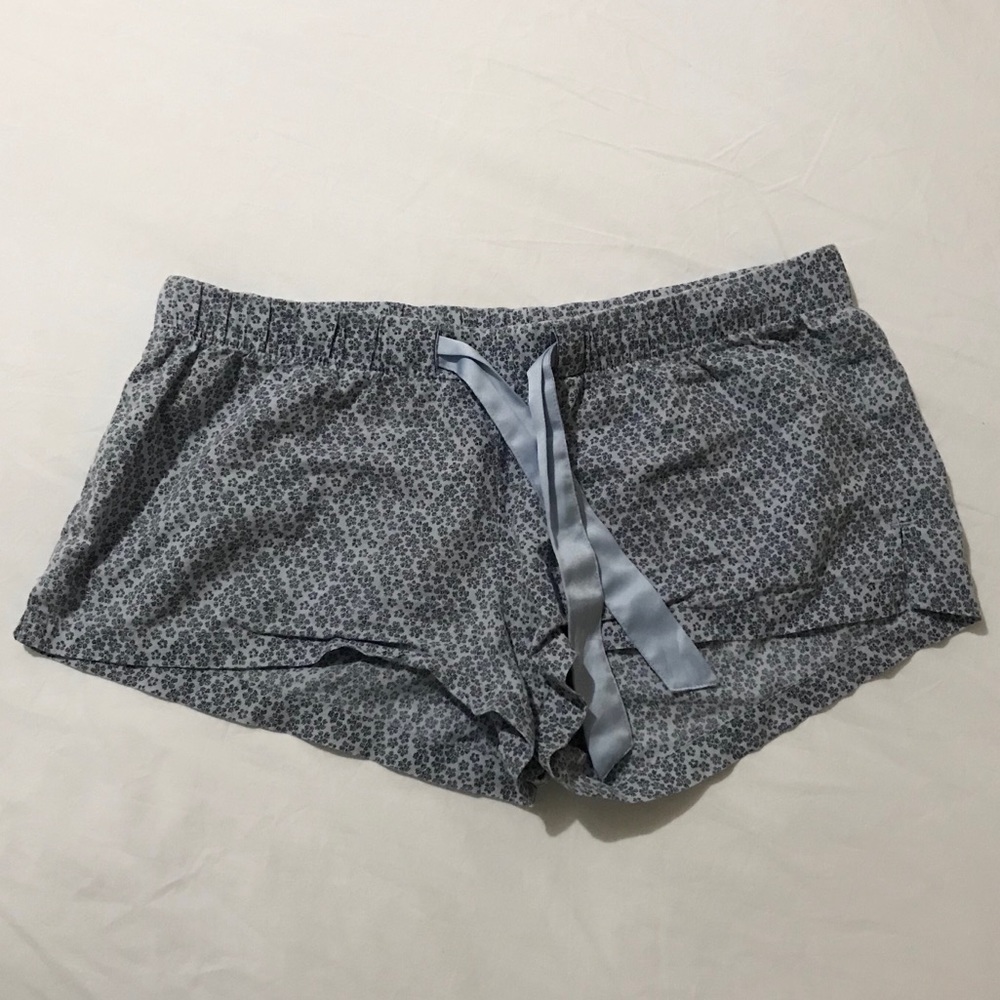 Blue pajama bottoms